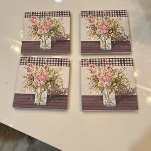 Floral Coasters Set of 4